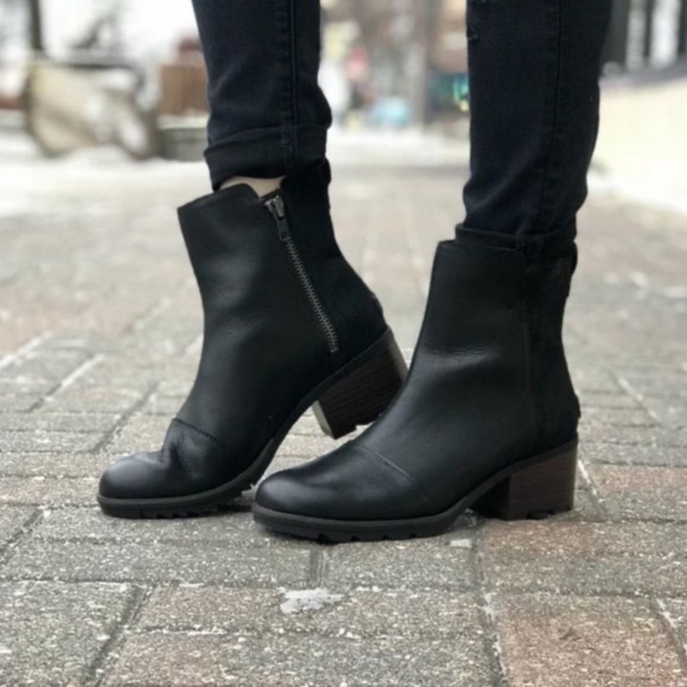 Sorel Cate Side Zipper Ankle Bootie